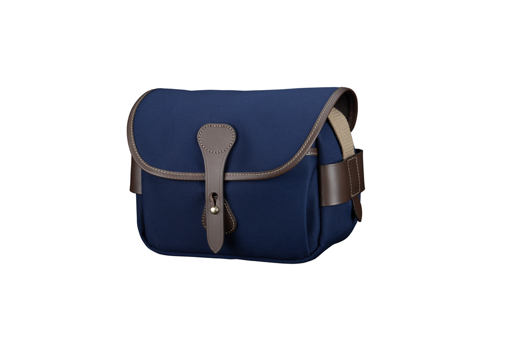 S2 Camera Bag - Navy Canvas Chocolate Leather