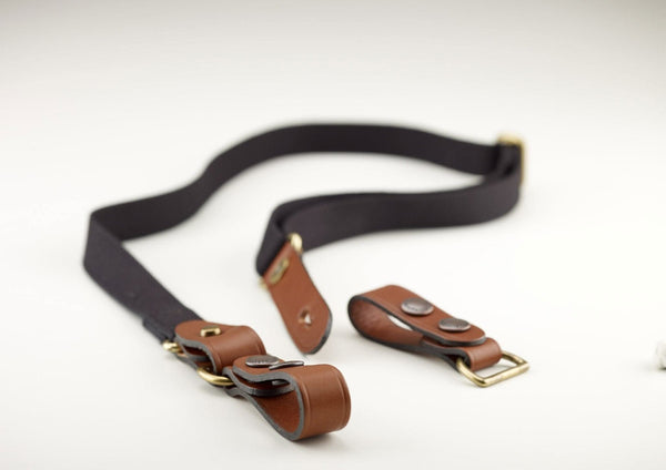 Black Canvas / Tan Leather