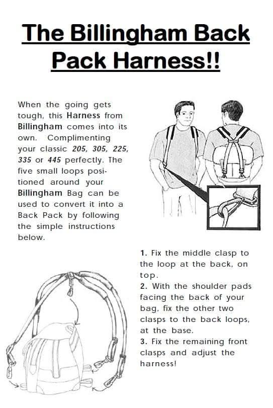 Back Pack Harness - Billingham