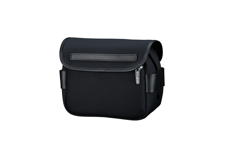 Billingham S2 Camera Bag - Black FibreNyte Black Leather REAR