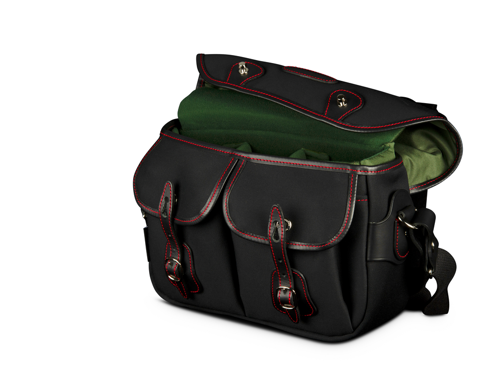 Hadley Small Pro Camera Bag - Black Canvas / Black Leather / Red Stitching (50th Anniversary Limited Edition) - Inside