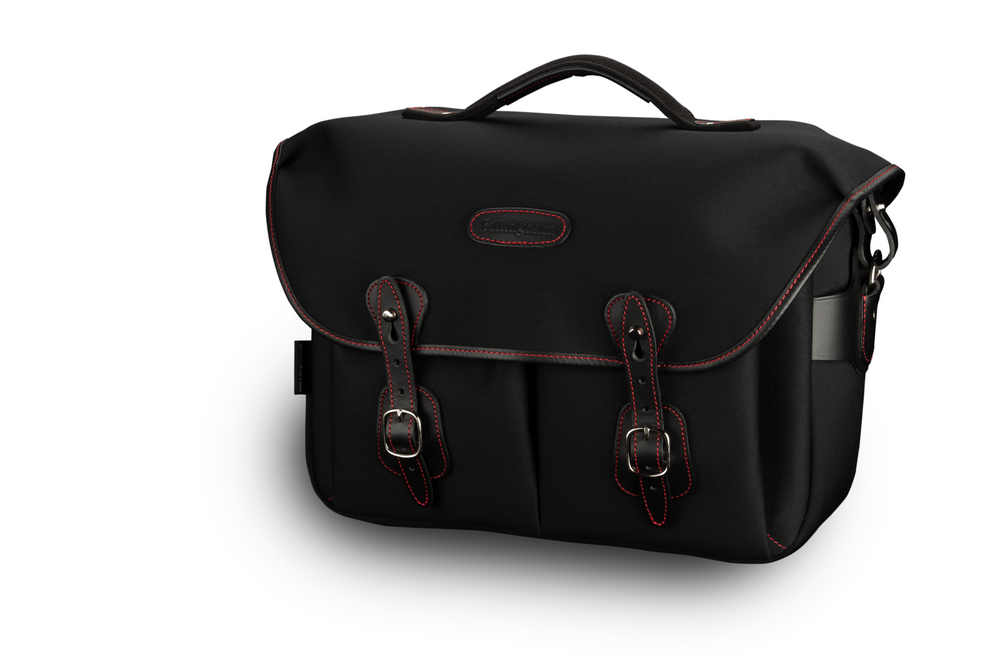 Hadley One Camera/Laptop Bag - Black Canvas / Black Leather / Red Stitching (50th Anniversary Limited Edition)