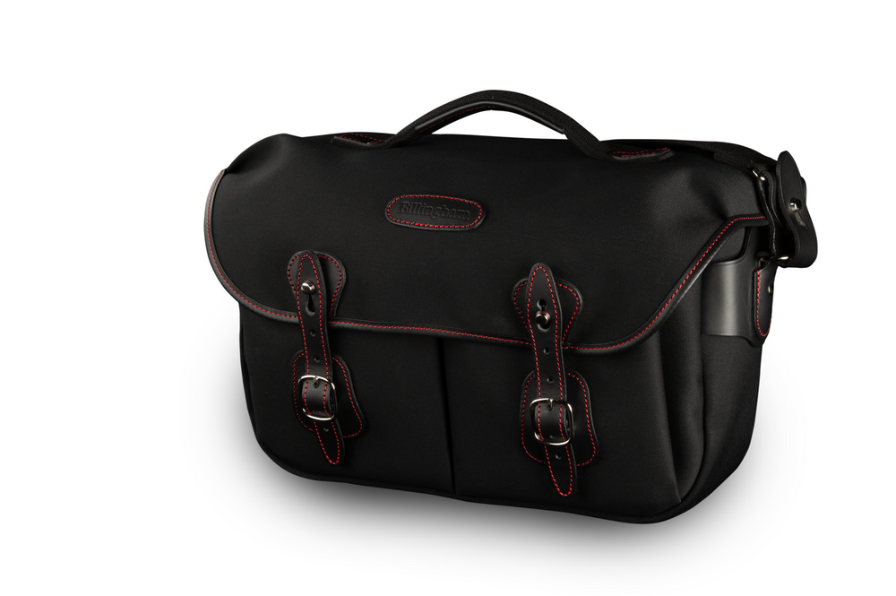 Hadley Pro 2020 Camera Bag - Black Canvas / Black Leather / Red Stitching (50th Anniversary Limited Edition)