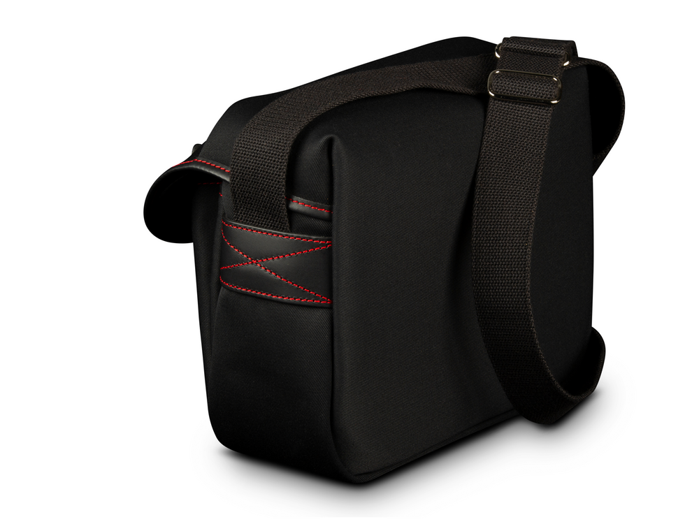 Hadley Small Camera Bag - Black Canvas / Black Leather / Red Stitching (50th Anniversary Limited Edition)
