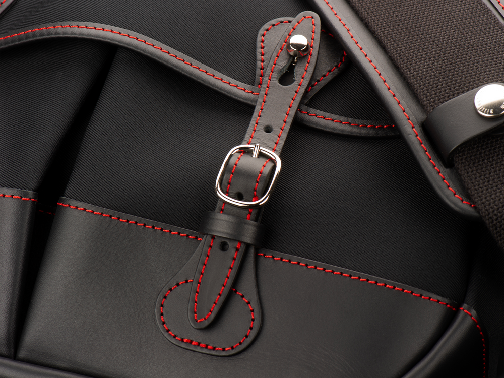 Mini Eventer Camera/Tablet Bag - Black Canvas / Black Leather / Red Stitching (50th Anniversary Limited Edition)