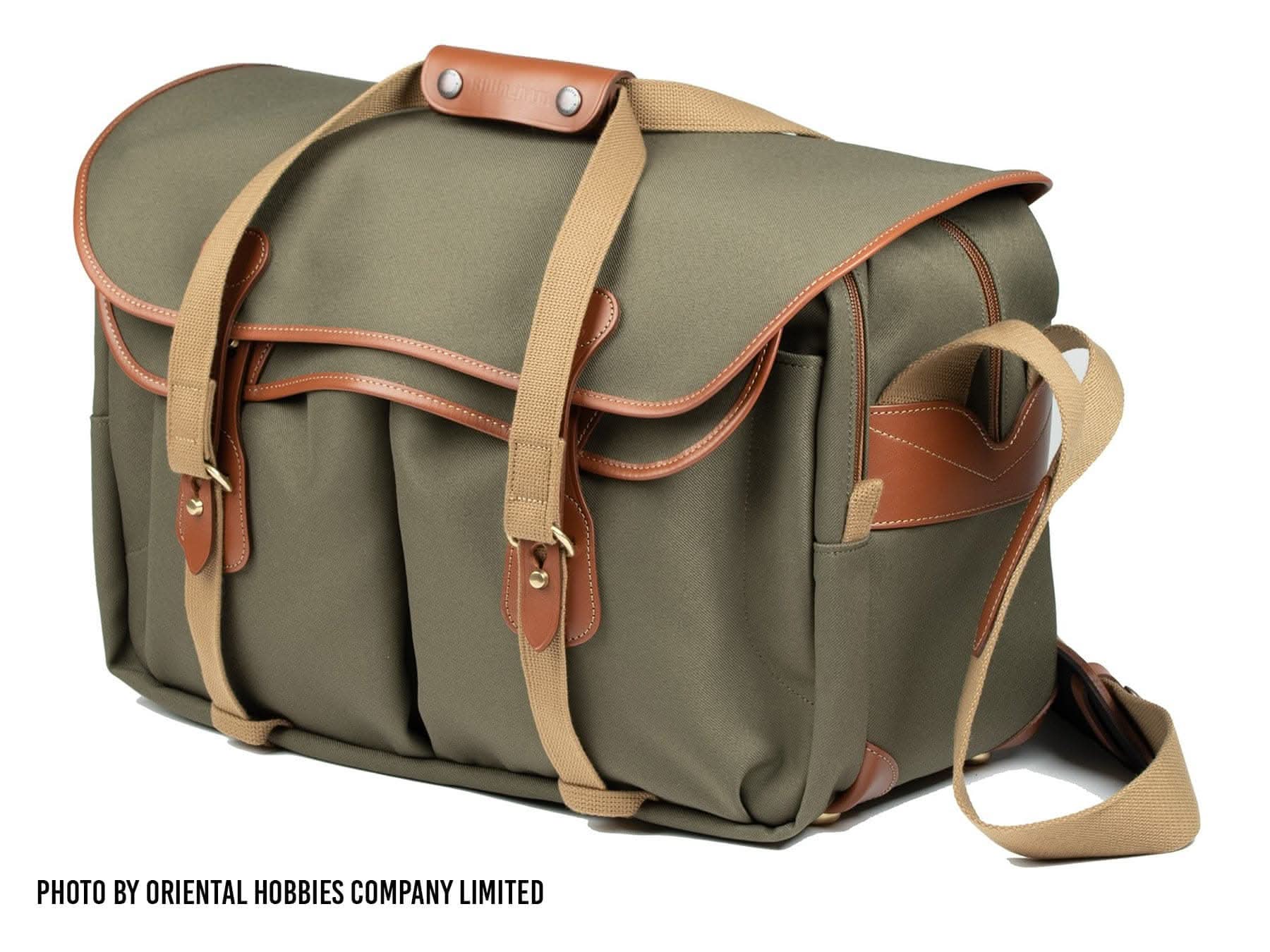 Billingham 555 Camera Bag - Khaki Canvas / Tan Leather