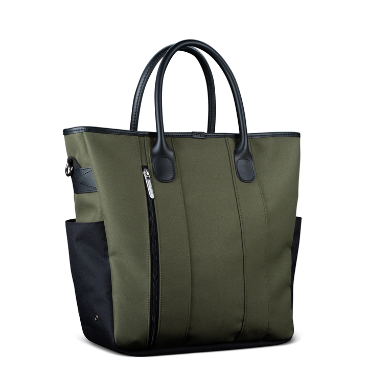 Best Boy Tote Sage FibreNyte Black Leather Back