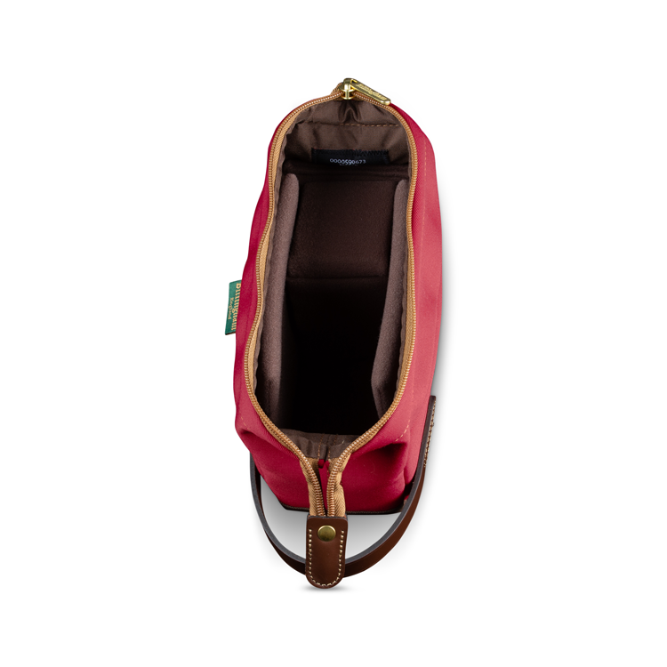 Capsule 1 Burgundy Canvas Chocolate Leather Inside Top