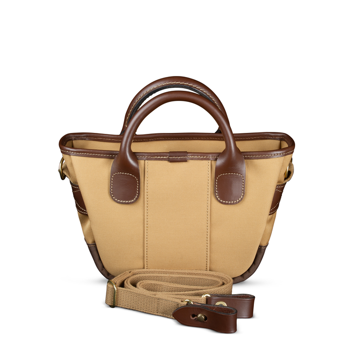 Dolly Grip Khaki Canvas Chocolate Leather Back