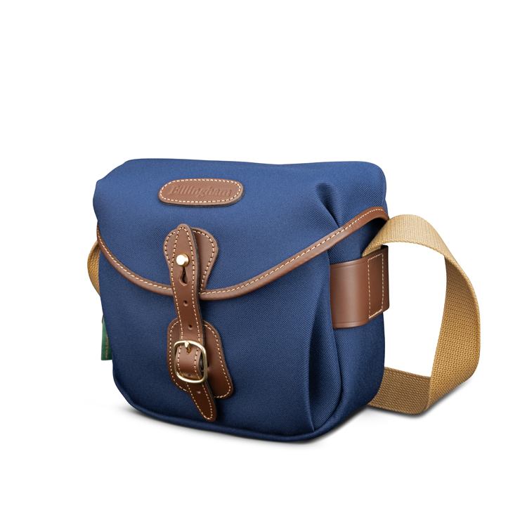 Hadley Digital Navy FibreNyte Chocolate Leather Front