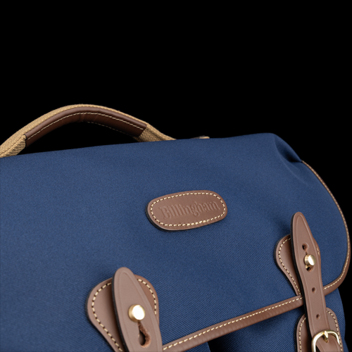 Hadley One Close Up Navy FibreNyte Chocolate Leather