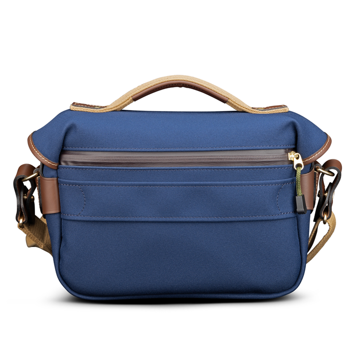 Hadley Small Pro Back Shot Navy FibreNyte Chocolate Leather