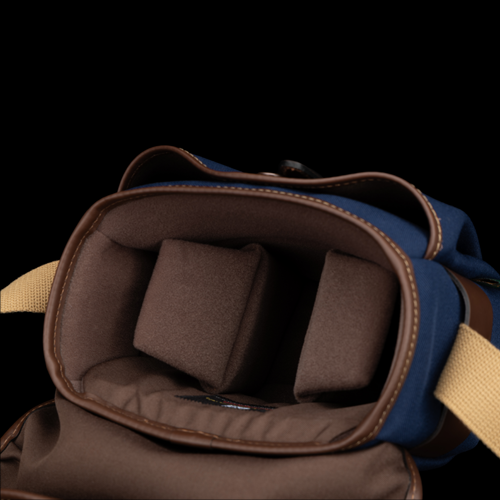 Internal of Hadley Digital Navy FibreNyte Chocolate Leather