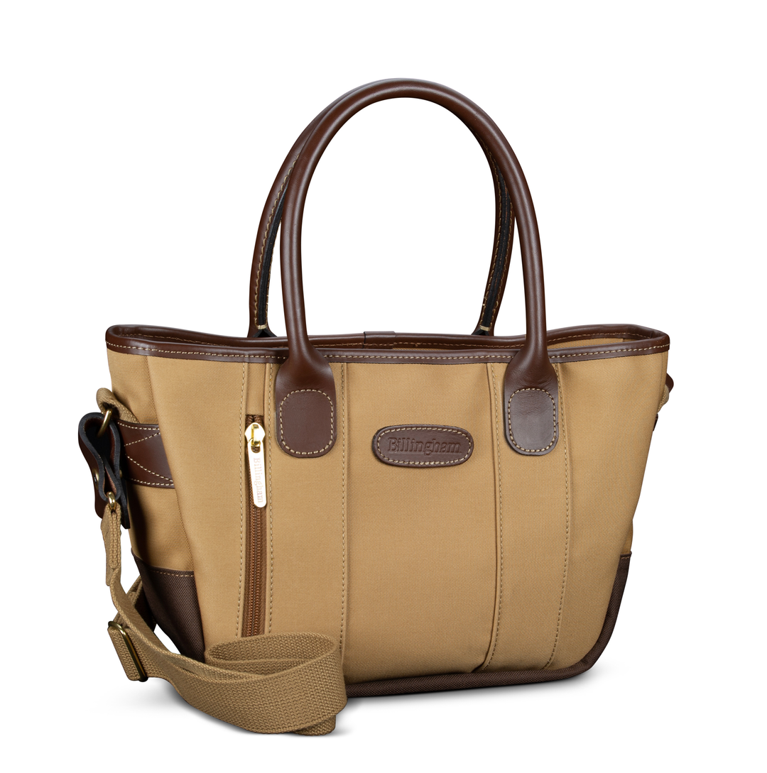 Key Grip Khaki Canvas Chocolate Leather Handbag