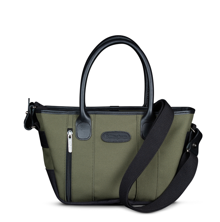 Key Grip Sage FibreNyte Black Leather Handbag