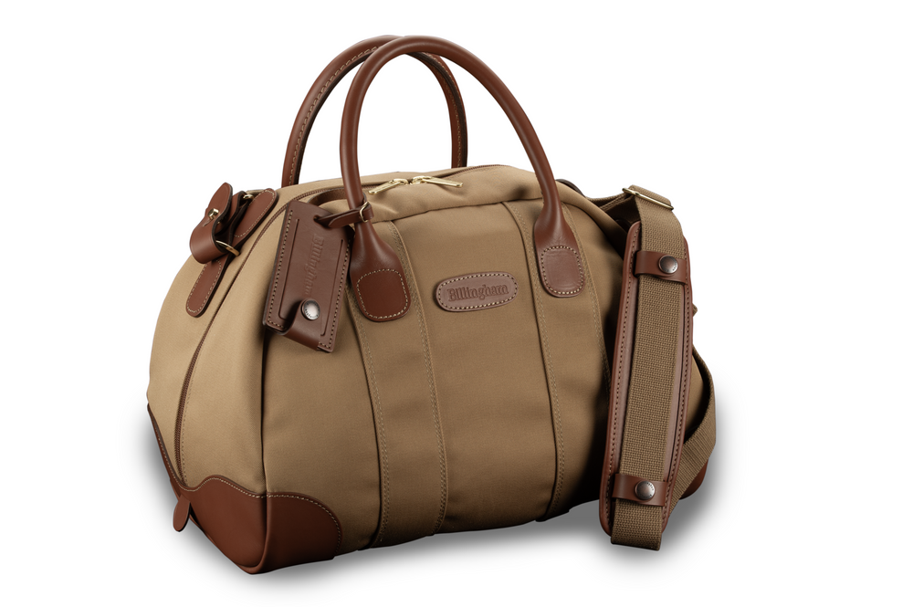 Billingham Overnighter Duffel Bag - Khaki Canvas / Tan Leather