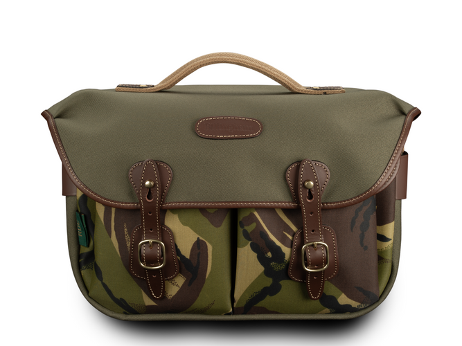 Hadley Pro Camera Bag - Sage FibreNyte with Camo Front / Chocolate Leather (Red Dot Cameras Edition)