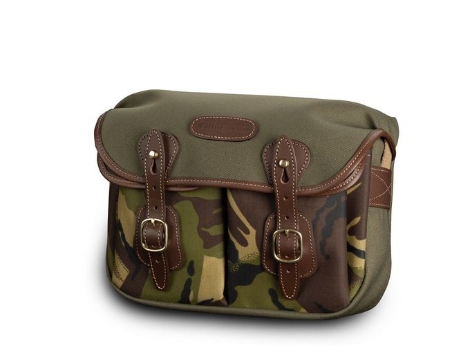 Hadley Small Camera Bag - Sage FibreNyte with Camo Front / Chocolate Leather (Red Dot Cameras Edition)