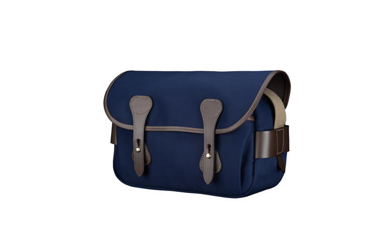 Billingham S3 Camera Bag - Navy Canvas Chocolate Leather