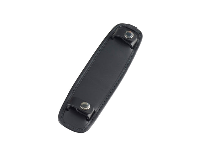SP40 Shoulder Pad Black Leather Nickel Studs