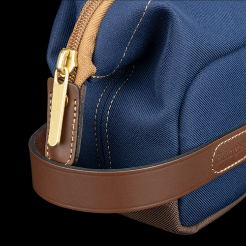 Capsule 1  Navy FibreNyte Chocolate Leather Leather Grab Handle