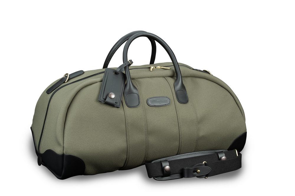 Billingham Weekender Duffel Bag - Sage FibreNyte / Black Leather