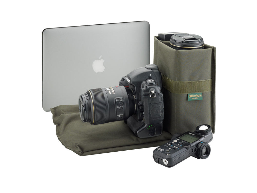 307L Camera/Laptop Bag - Sage FibreNyte / Chocolate Leather