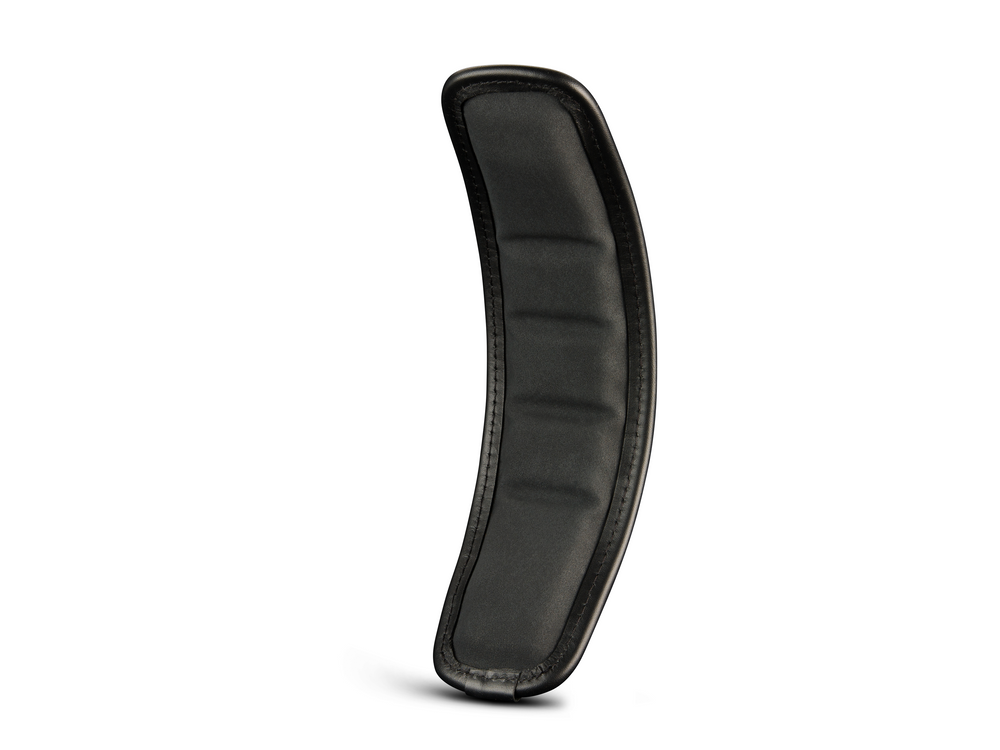 SP40 Shoulder Pad Black Leather Underside Curved