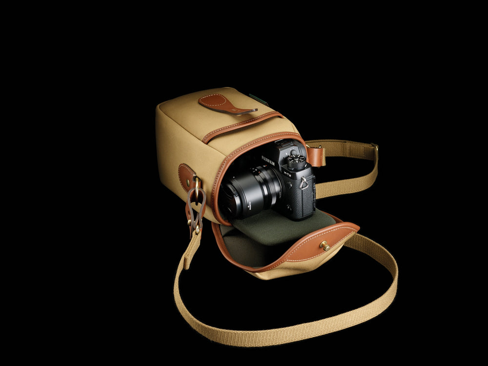 72 Camera Bag - Khaki Canvas / Tan Leather