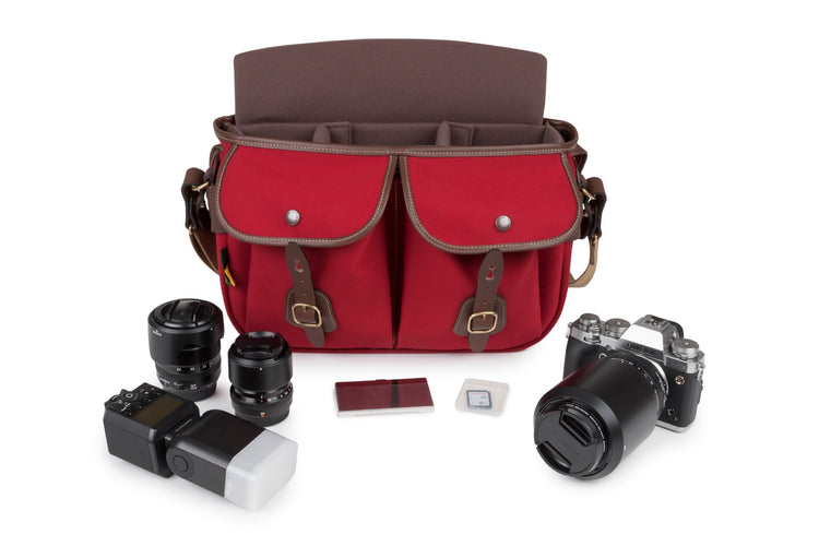 Hadley Pro 2020 Camera Bag - Burgundy Canvas / Chocolate leather