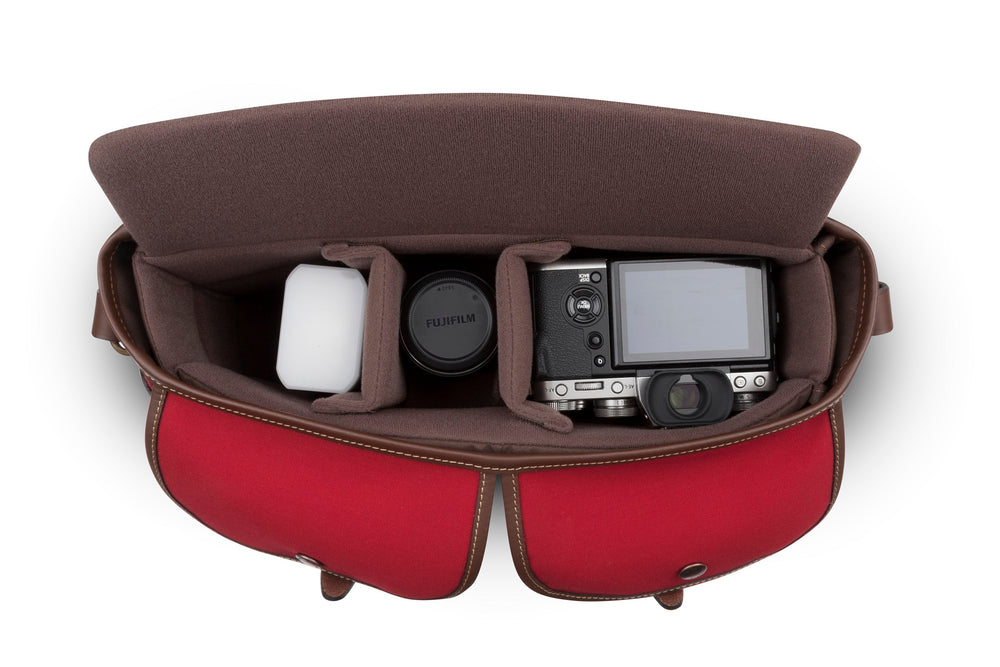 Hadley Pro 2020 Camera Bag - Burgundy Canvas / Chocolate leather