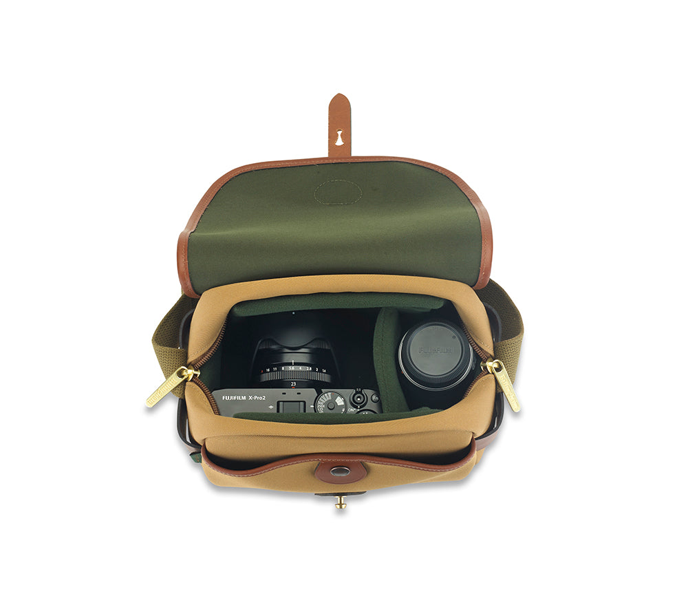 S2 Camera Bag - Khaki Canvas / Tan Leather