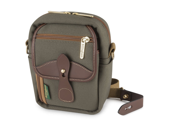 Billingham Compact Stowaway - Sage FibreNyte / Chocolate Leather