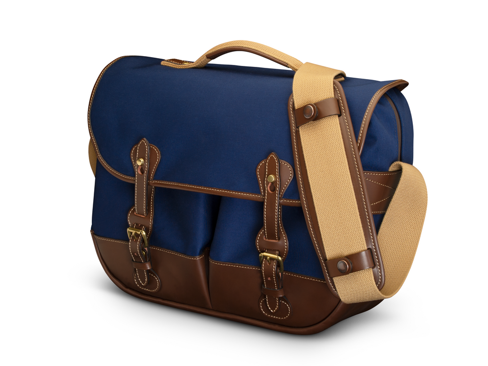 Eventer MKII Camera/Laptop Bag - Navy Canvas / Chocolate Leather