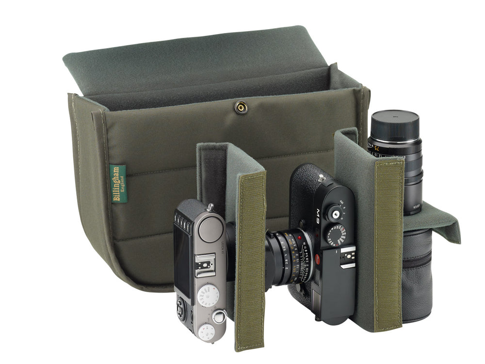 Hadley Small Camera Bag - Sage FibreNyte / Black Leather