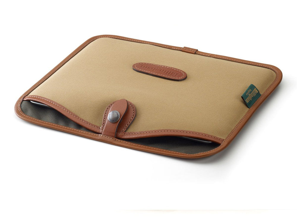 Billingham Tablet Slip - Khaki Canvas / Tan Leather