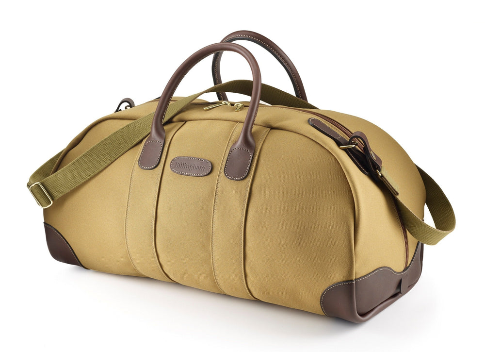 Billingham Weekender Duffel Bag - Khaki FibreNyte / Chocolate Leather